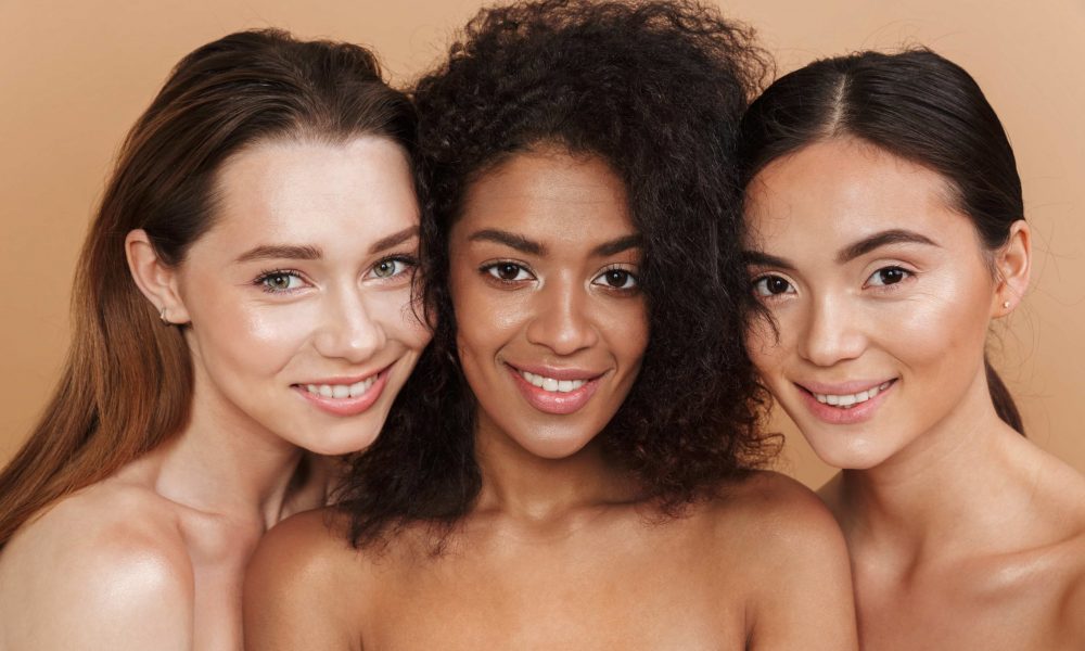 Group of three girls with smile | Skincare product | Golden Medical Aesthetics in Meridian, ID