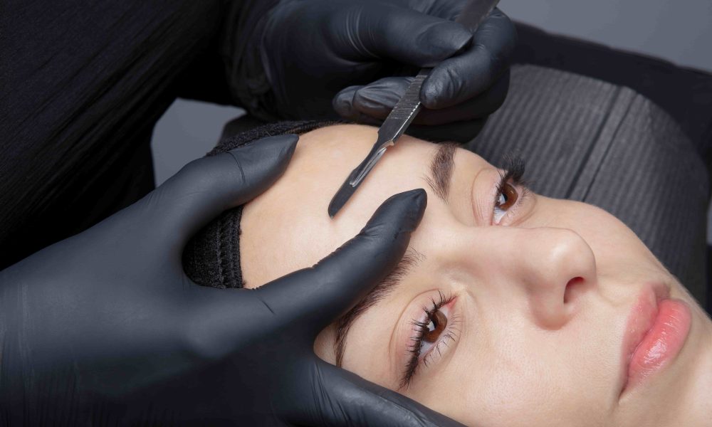 A Lady getting Dermaplaning treatment | Golden Medical Aesthetics in Meridian, ID